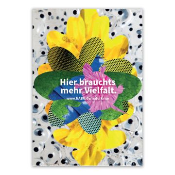 Stickerpostkarte für mehr Vielfalt