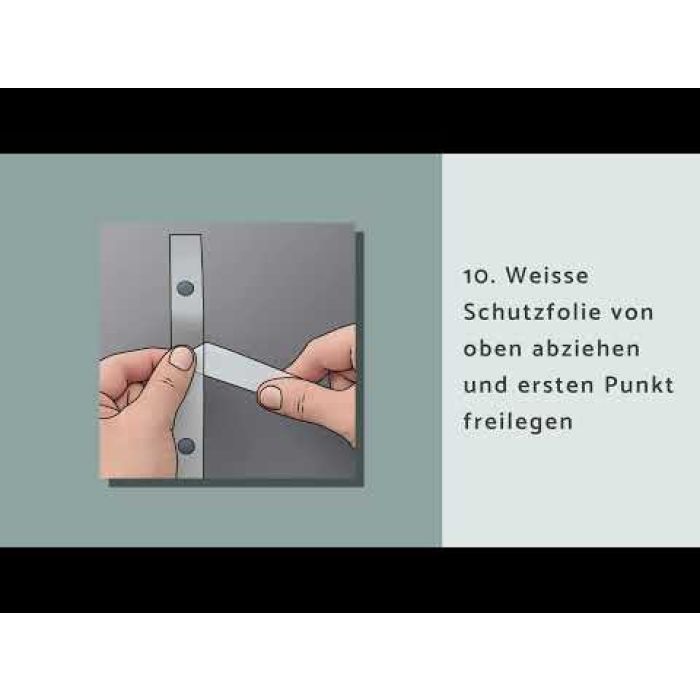 Vogelschutzmarkierung SEEN Elements, shiny/black 9/90 mm