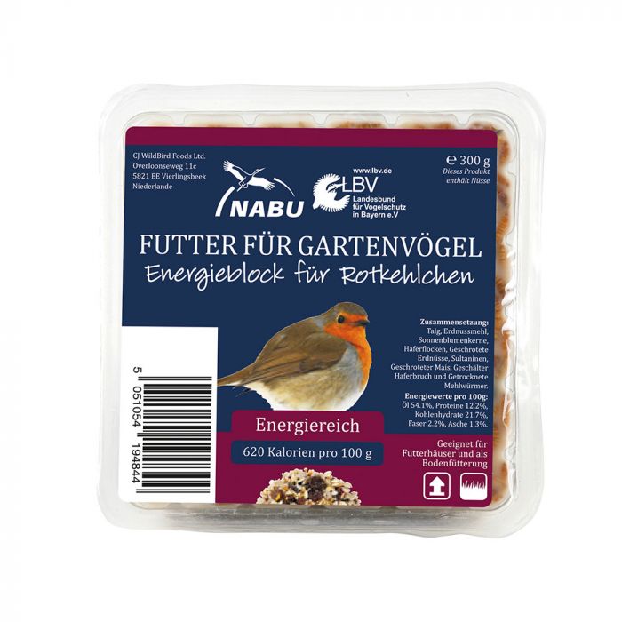 Energieblock für Rotkehlchen
